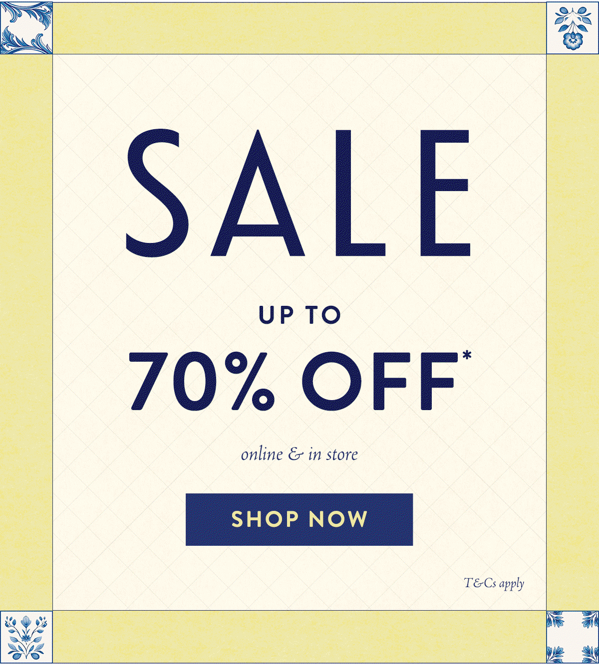 SALE up to 70% off*