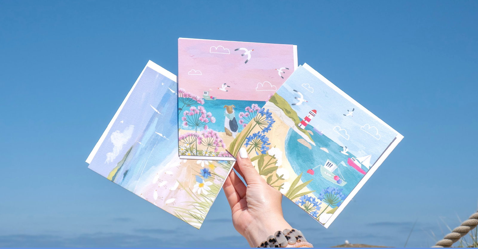 New Whistlefish greeting card designs. Shop 10 cards for £12.