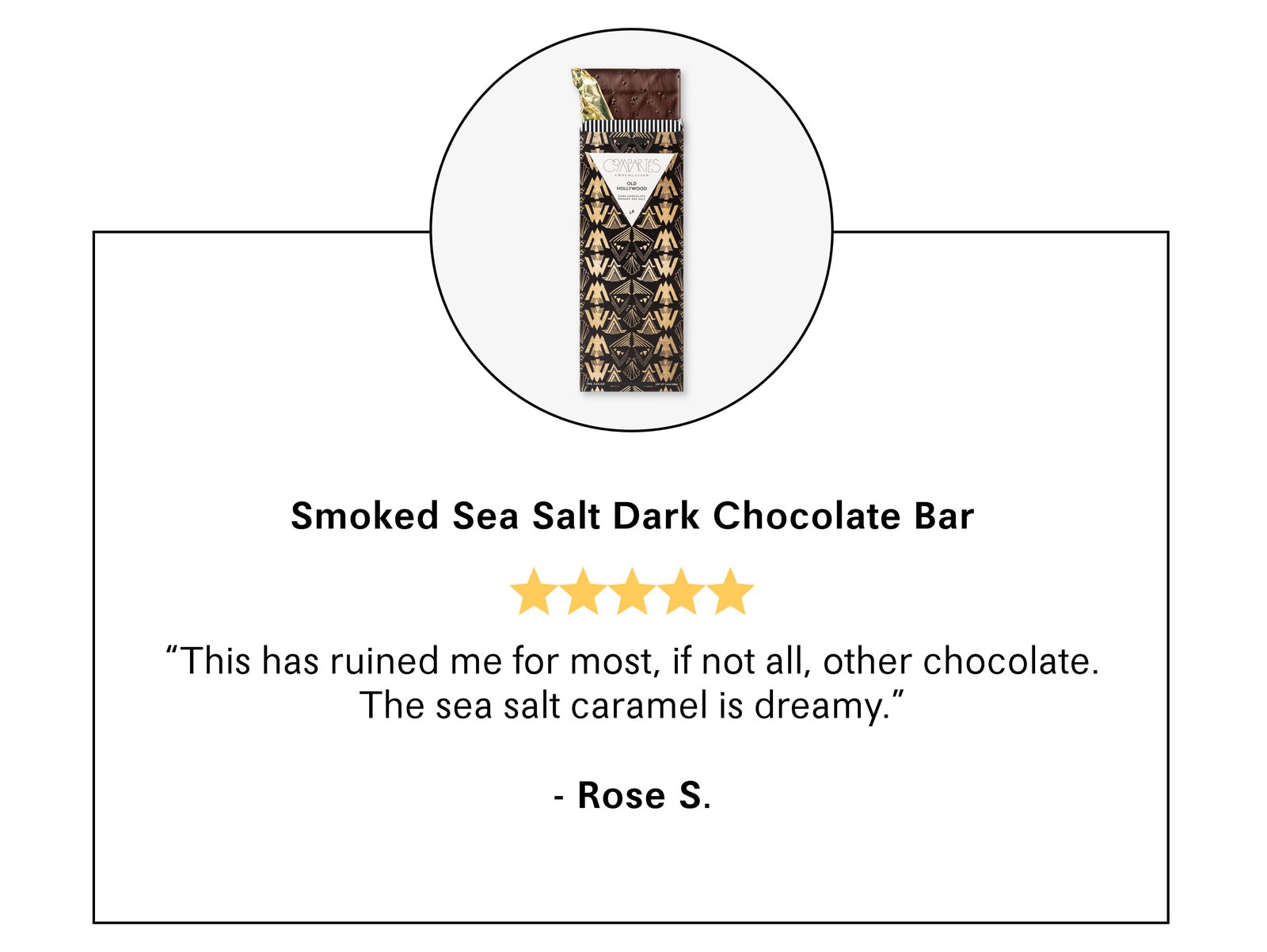 Smoked Sea Salt Dark Chocolate Bar