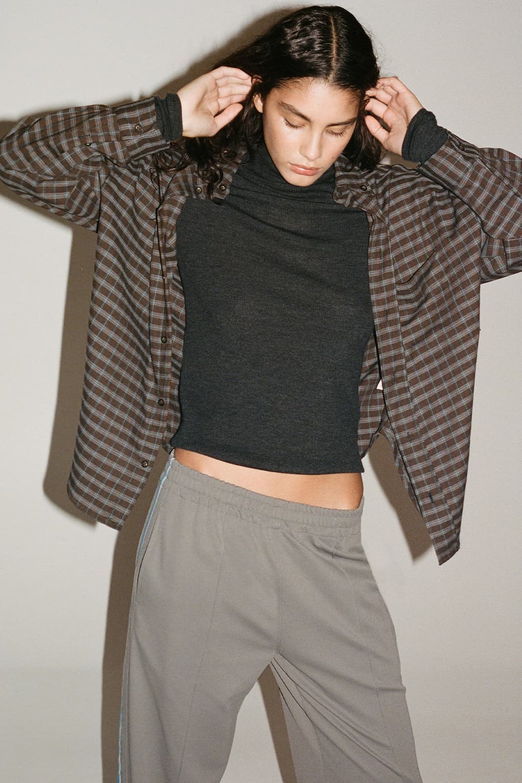 Slouch Check Wool Shirt
