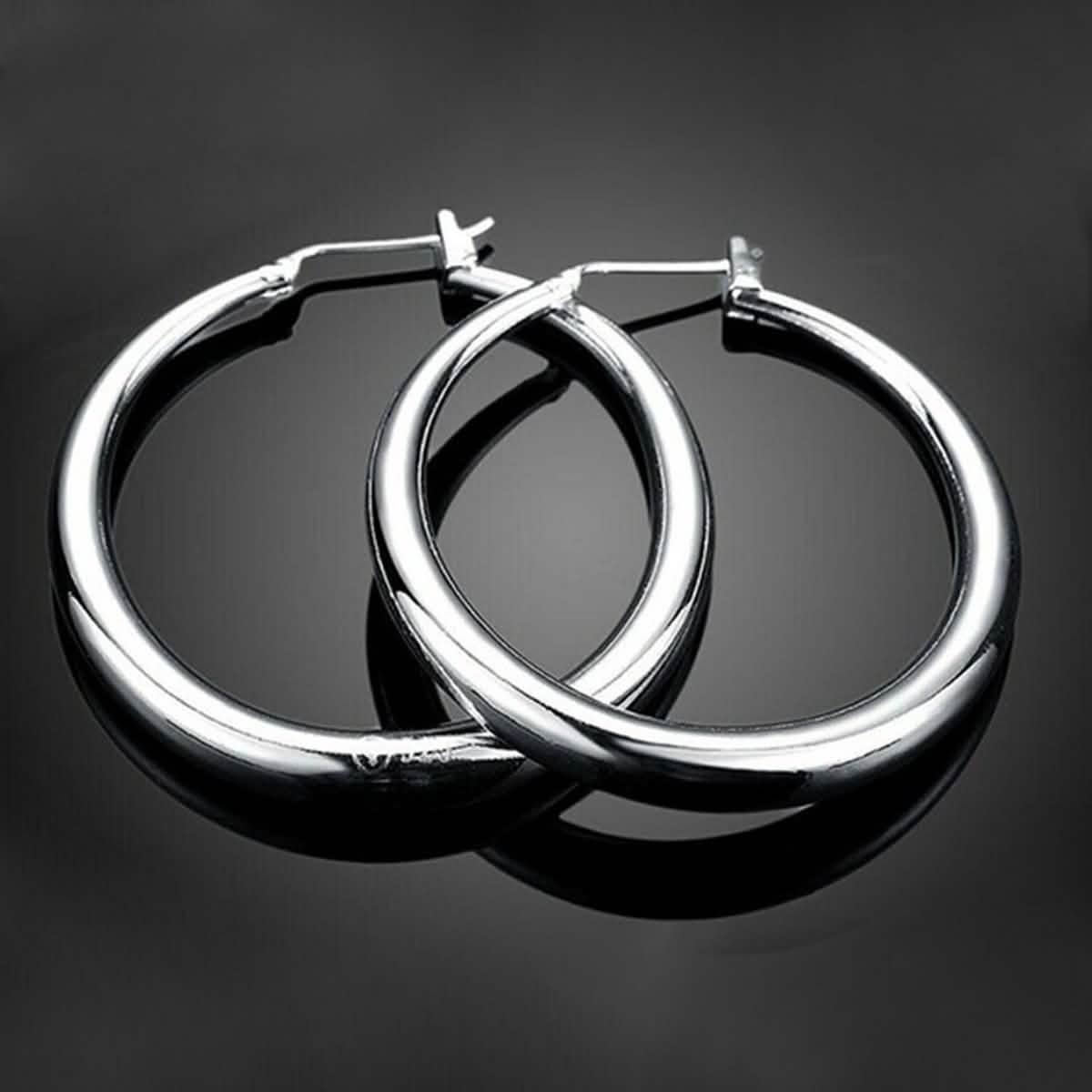 Image of Sterling Silver Hoop Earrings