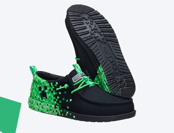 Display Image of Minecraft Themed Heydude Sneakers
