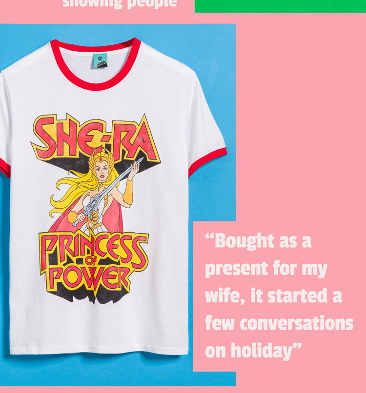 Masters Of The Universe She-Ra Princess Of Power White And Red Ringer T-Shirt