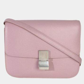 Box Small Pink Textured Calfsk