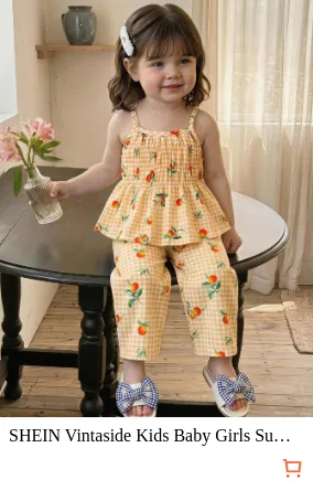 SHEIN Vintaside Kids Baby Girls...