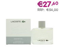 Lacoste Essential Eau de Toilette 75ml Spray - €27,60 RRP:€54,00