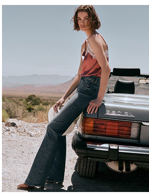 Mid Rise Medium Wash Bootcut Jeans