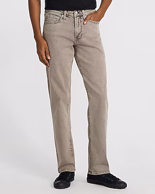 Straight Faded Wash Hyper Stretch Jeans