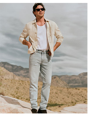 Straight Light Wash Jeans
