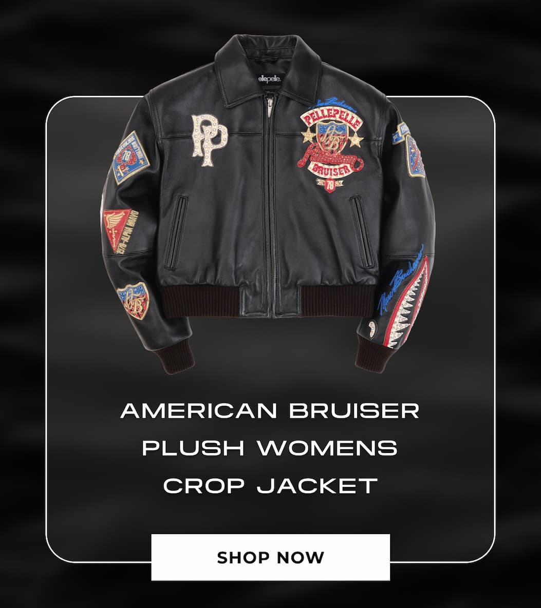 AMERICAN BRUISER PLUSH WOMENS CROP JACKET SHOP NOW 