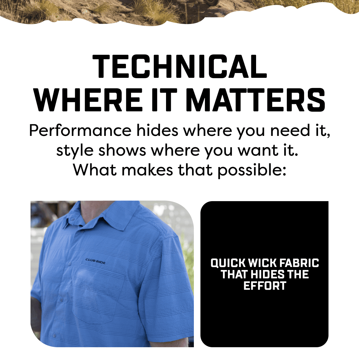 Performance hides where you need it, style shows where you want it.  What makes that possible: