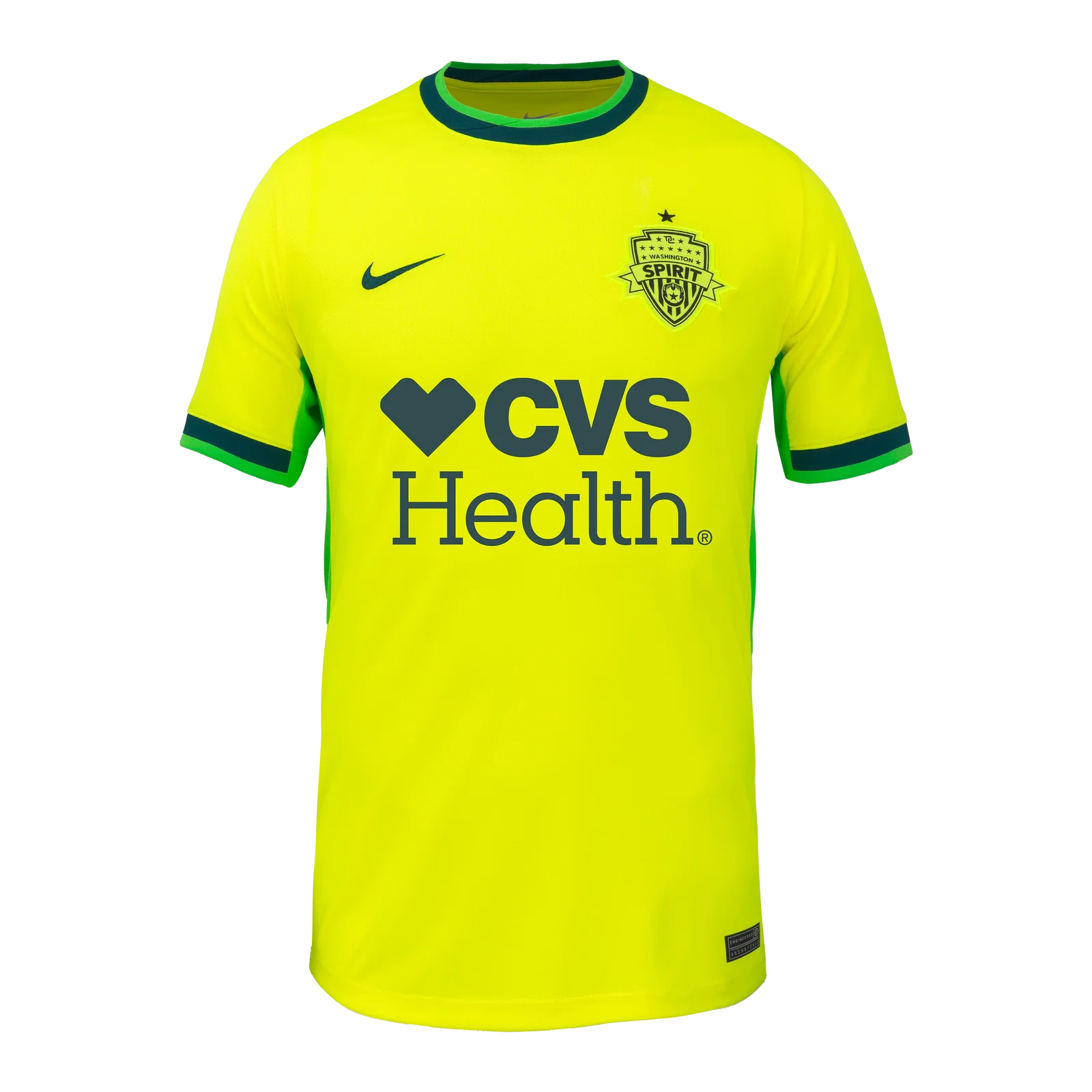 Image of 2025 Unisex Washington Spirit Nike Yellow Secondary Replica Customizable Jersey