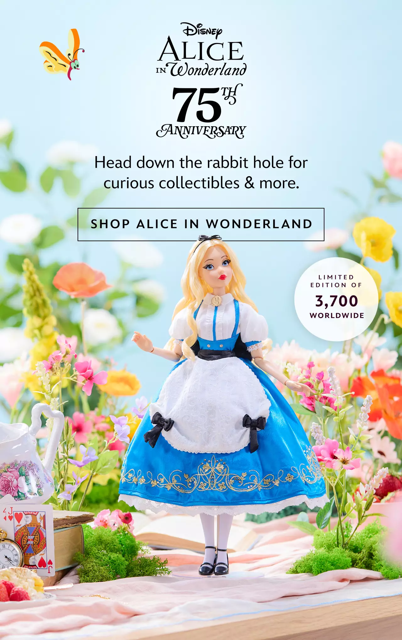 Alice in Wonderland 75th Anniversary. Head down the rabbit hole for curious collectibles & more. Limited Edition of 3,700 Worldwide | Shop Alice in Wonderland