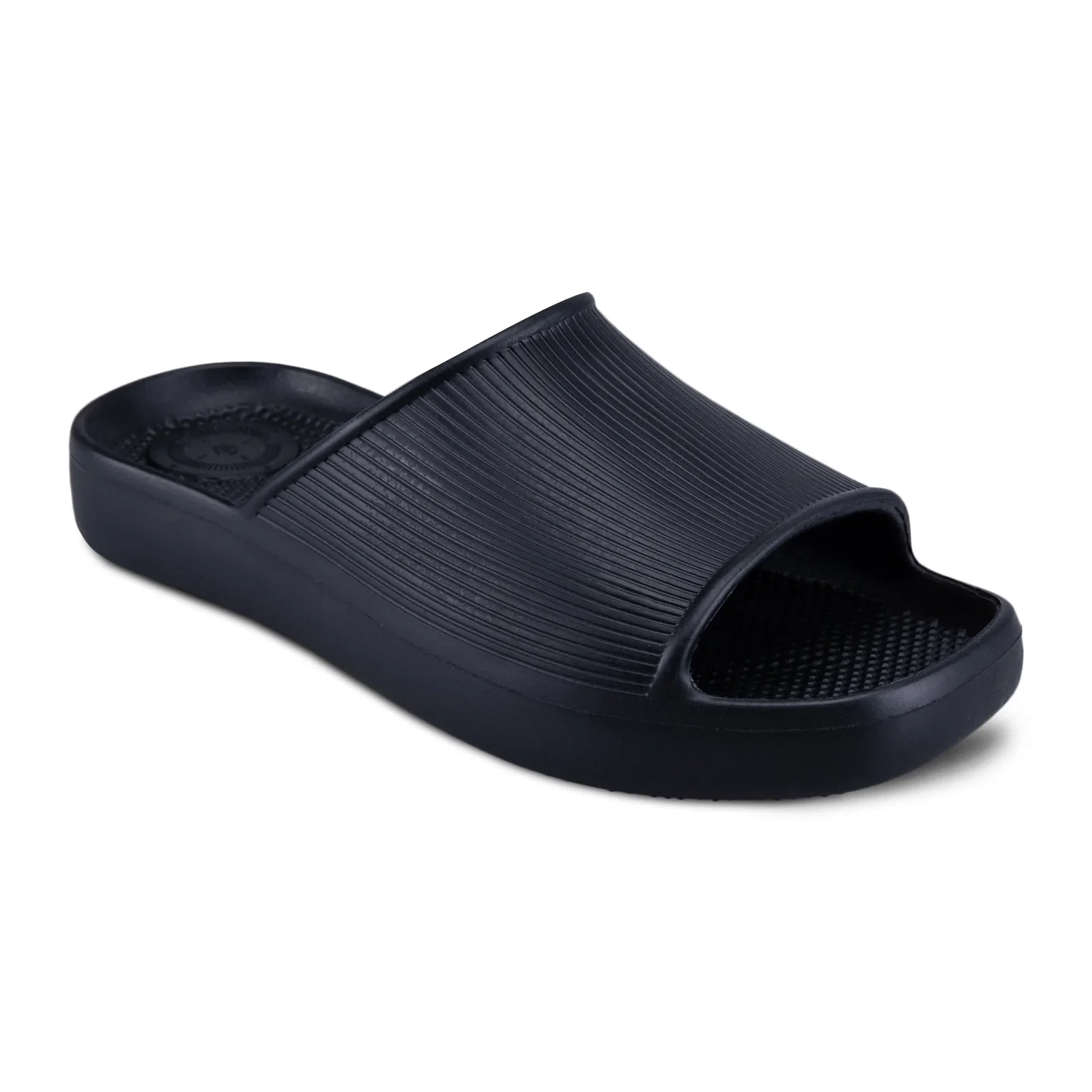 Image of Women's Ribbed Platform Slide