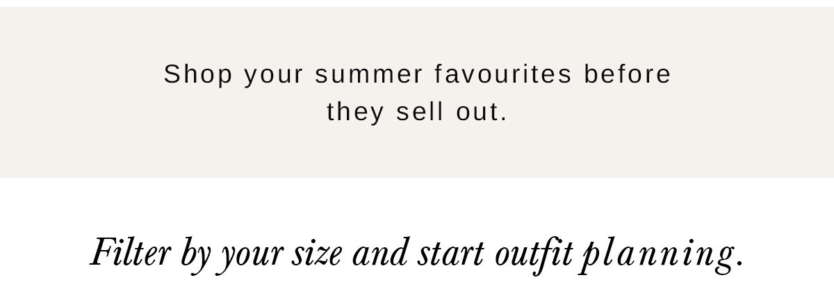 Find your size
