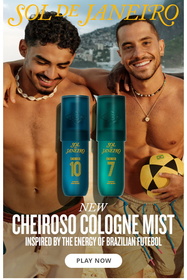New Cheiroso Cologne Mist Inspired by the energy of Brazilian Futbol - PLAY NOW