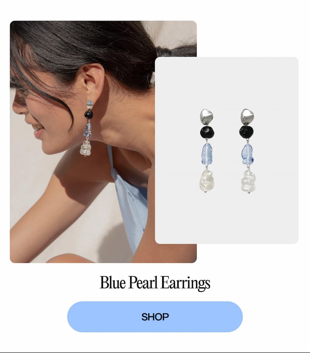 Blue Pearl Earrings | SHOP 