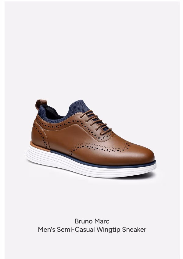 Men's Semi-Casual Wingtip Sneaker