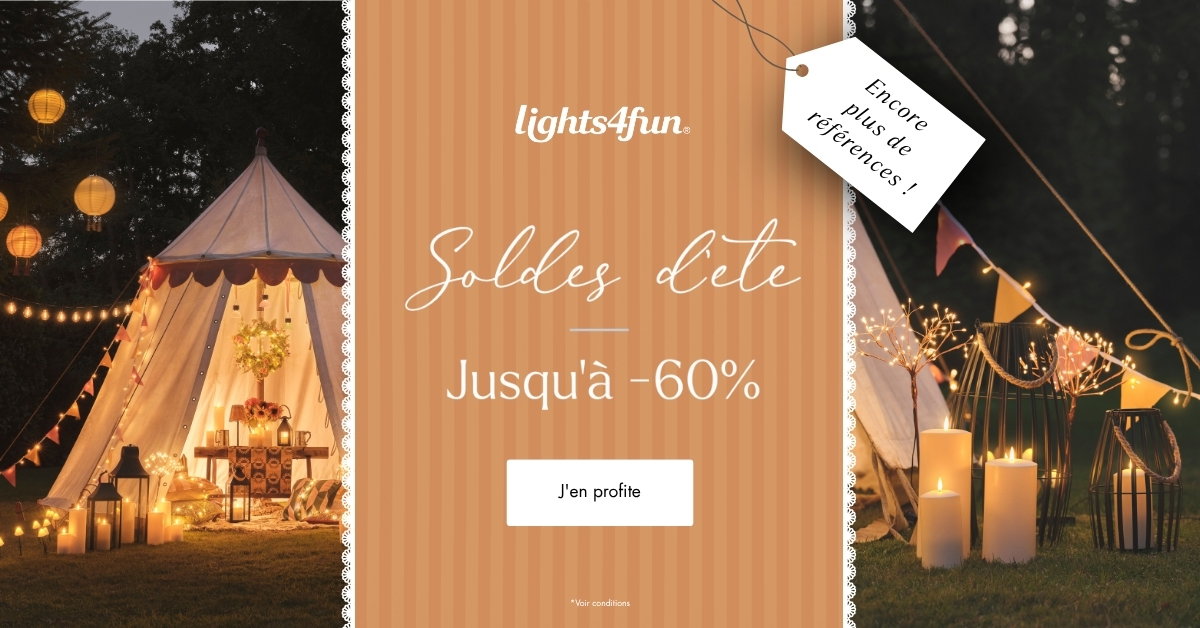 Soldes d'ete. Jusqu'á -60%. J'en profite