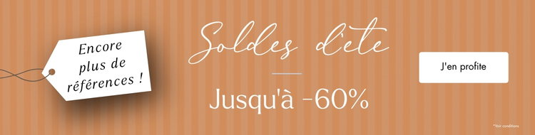 Soldes d'été, jusqu'à -60 %. J'en profite