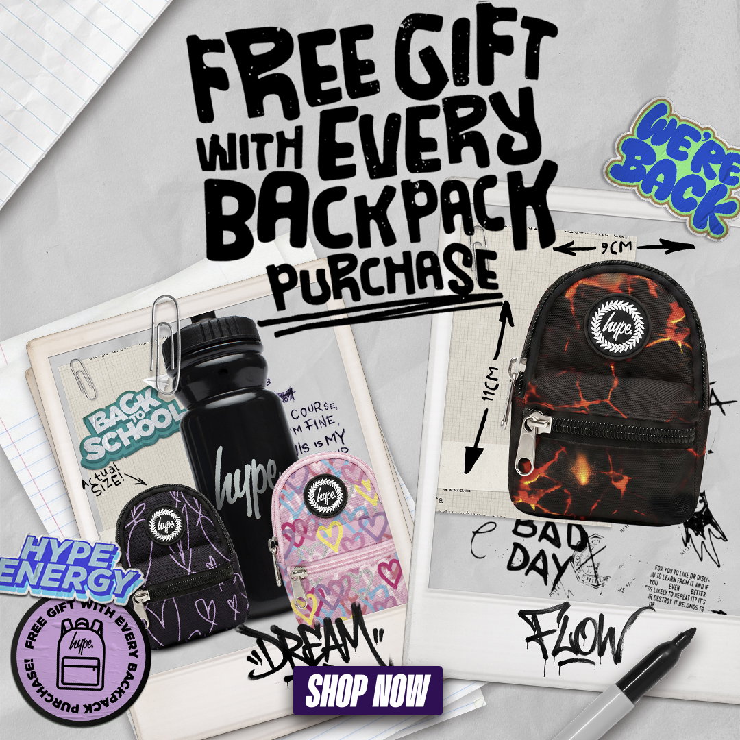Free gift with every backpack purchase