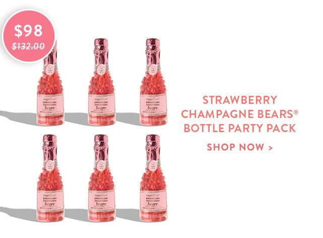 Shop Strawberry Champagne Bears® Bottle Party Pack