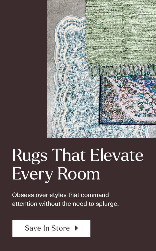 Rugs that elevate every room.