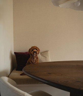 Close-up eettafel Troy