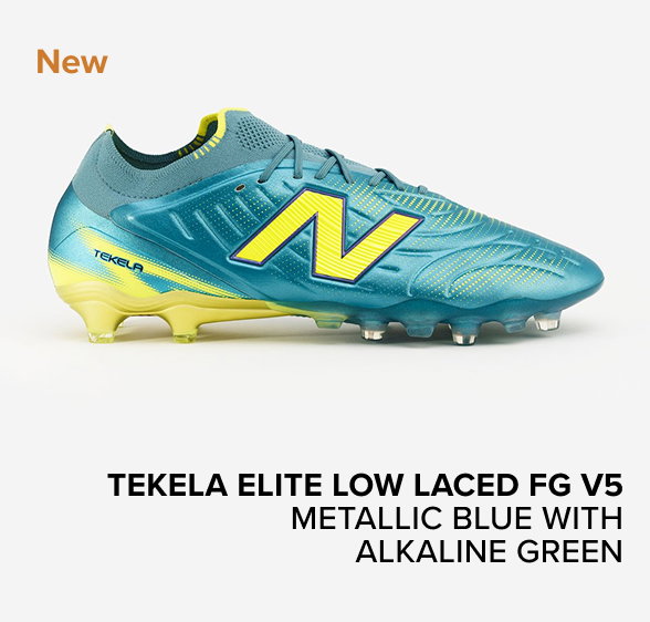 TEKELA ELITE LOW LACED FG V5 METALLIC BLUE WITH ALKALINE GREEN