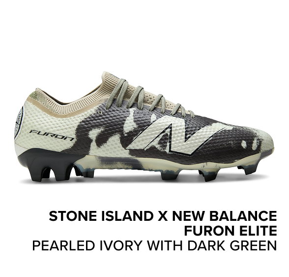 Stone Island X New Balance Furon Elite PEARLED IVORY with DARK GREEN