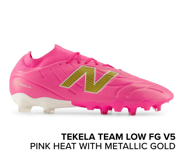 Tekela Team Low FG V5 PINK HEAT with METALLIC GOLD