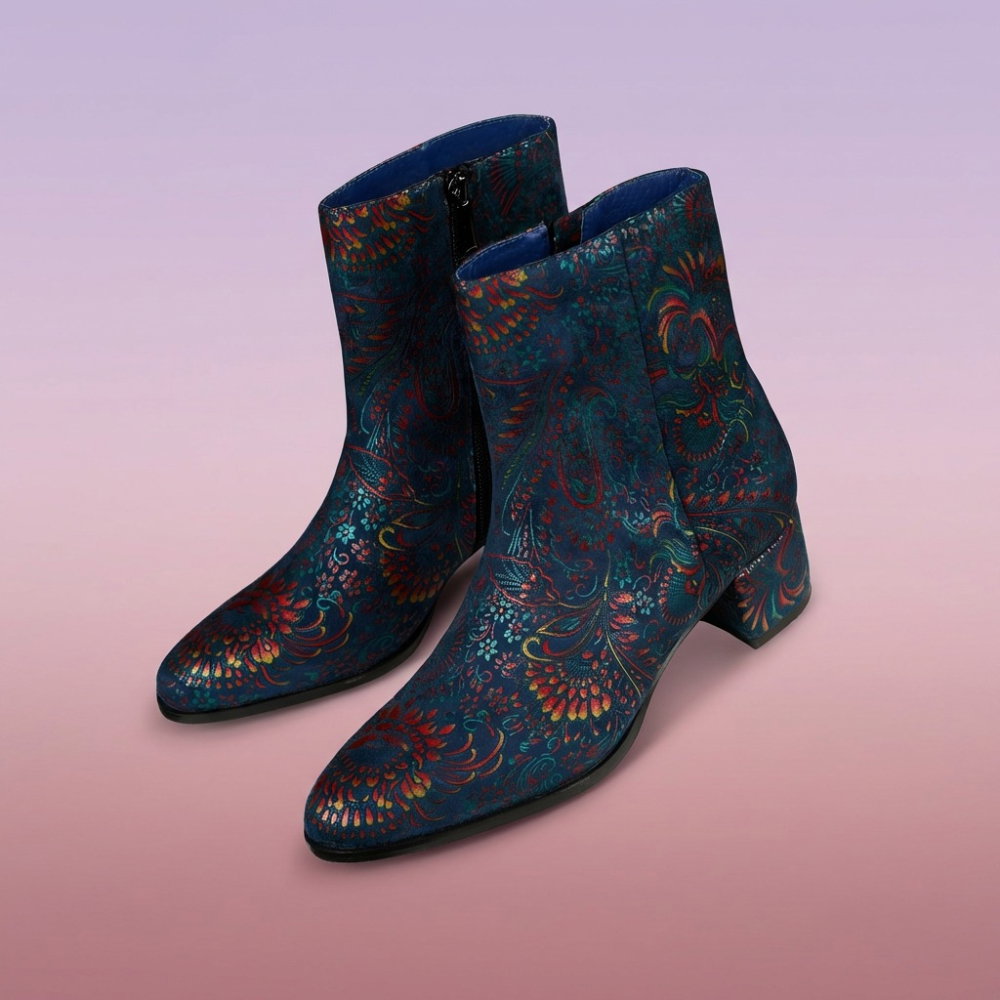 Blue Desert Lotus Lady Boot
