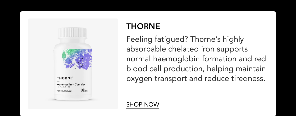 Thorne Iron Bisglycinate - highly absorbable chelated iron