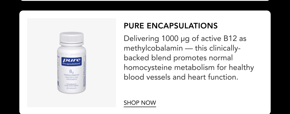 Pure Encapsulations B12 Methylcobalamin 1000ug