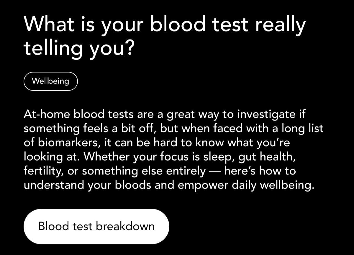 What is your blood test really telling you? Blood test breakdown