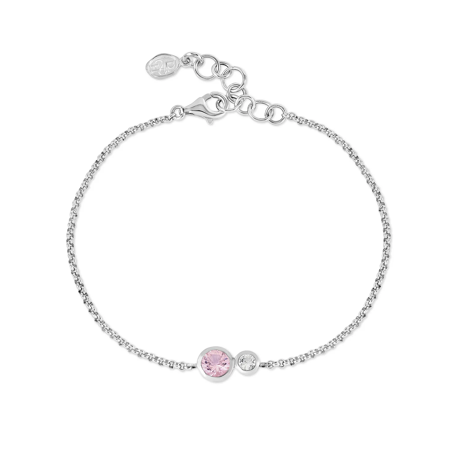 Image of 'Rose' Tutti Frutti Duo Chain Bracelet