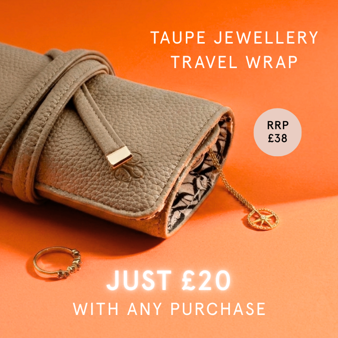 Add our jewellery travel wrap for just £20 with any purchase
