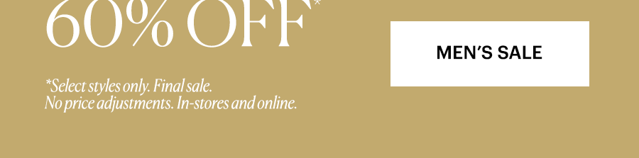Shop men's sale - up to 60% off.