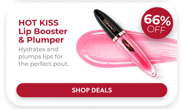 HOT KISS LIP PLUMPER: Plump and hydrate your lips with a glossy finish that lasts through every celebration.