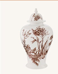 Carson Kressley Saddler Toile Ginger Jar