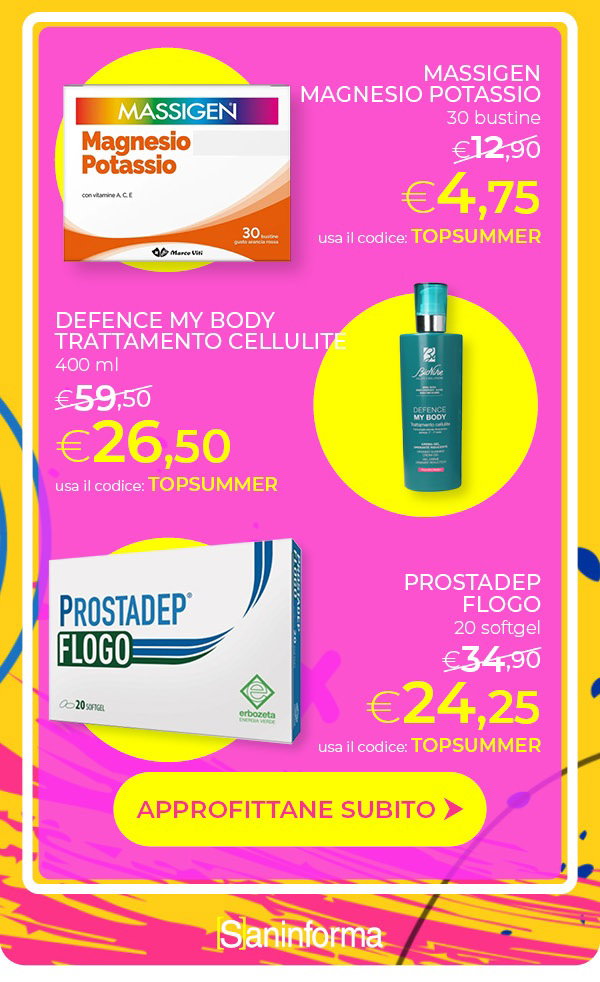 Codice TOPSUMMER: -5% Extra sui Best Seller selezionati