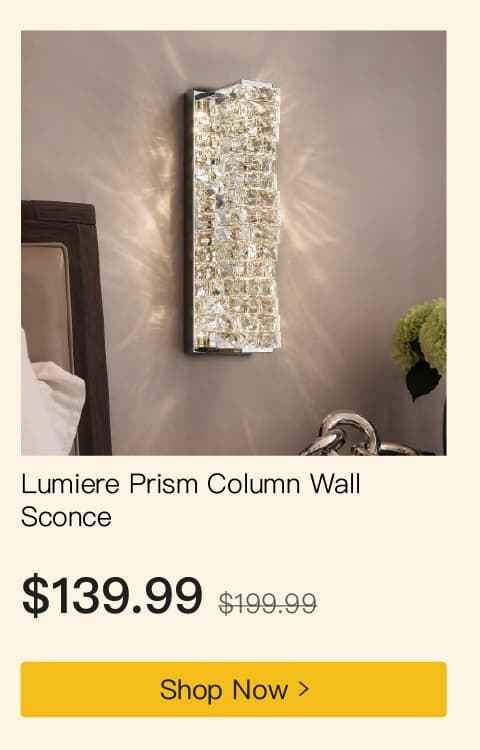 Lumiere Prism Column Wall Sconce