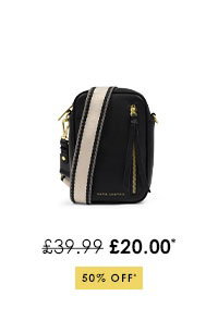 Hallie Small Crossbody Bag in Black