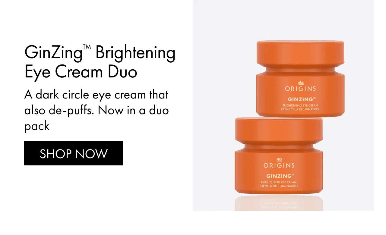 GinZing™ Brightening Eye Cream Duo | A dark circle eye cream that also de-puffs. Now in a duo pack | SHOP NOW