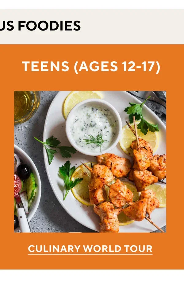 Teens 5-Day Summer Series: Culinary World Tour