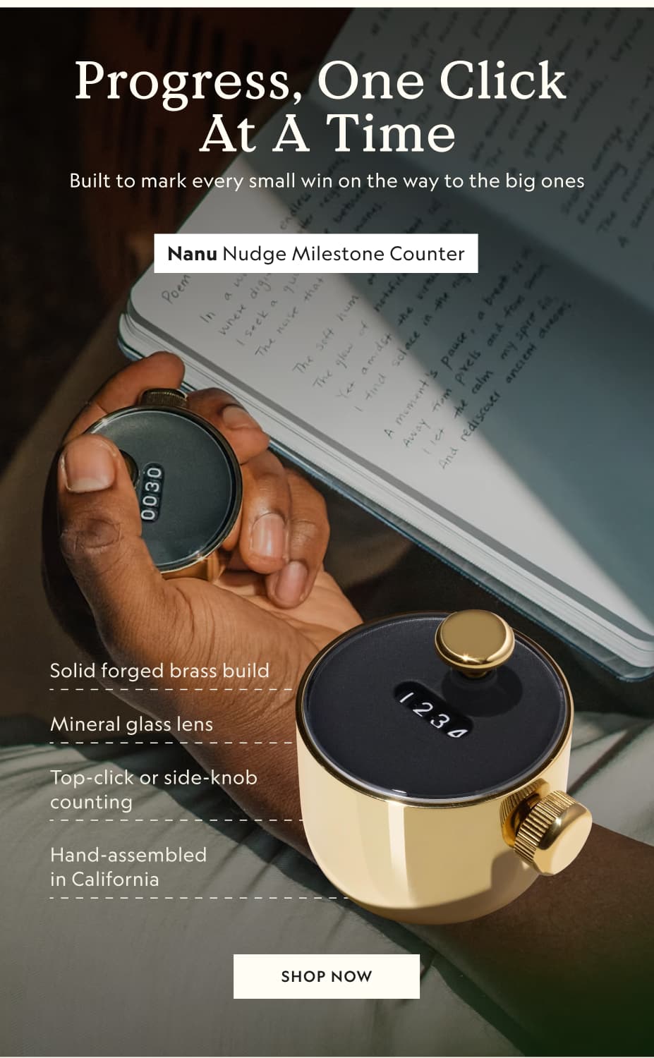Nanu Nudge Milestone Counter