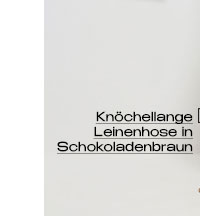 YOURS Knöchellange Leinenhose in Schokoladenbraun
