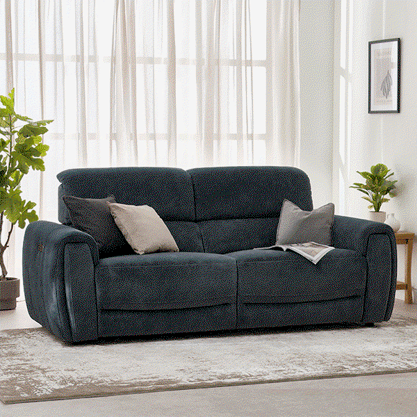 Arabella 3 Seater Electric Recliner Sofa with Power Headrests