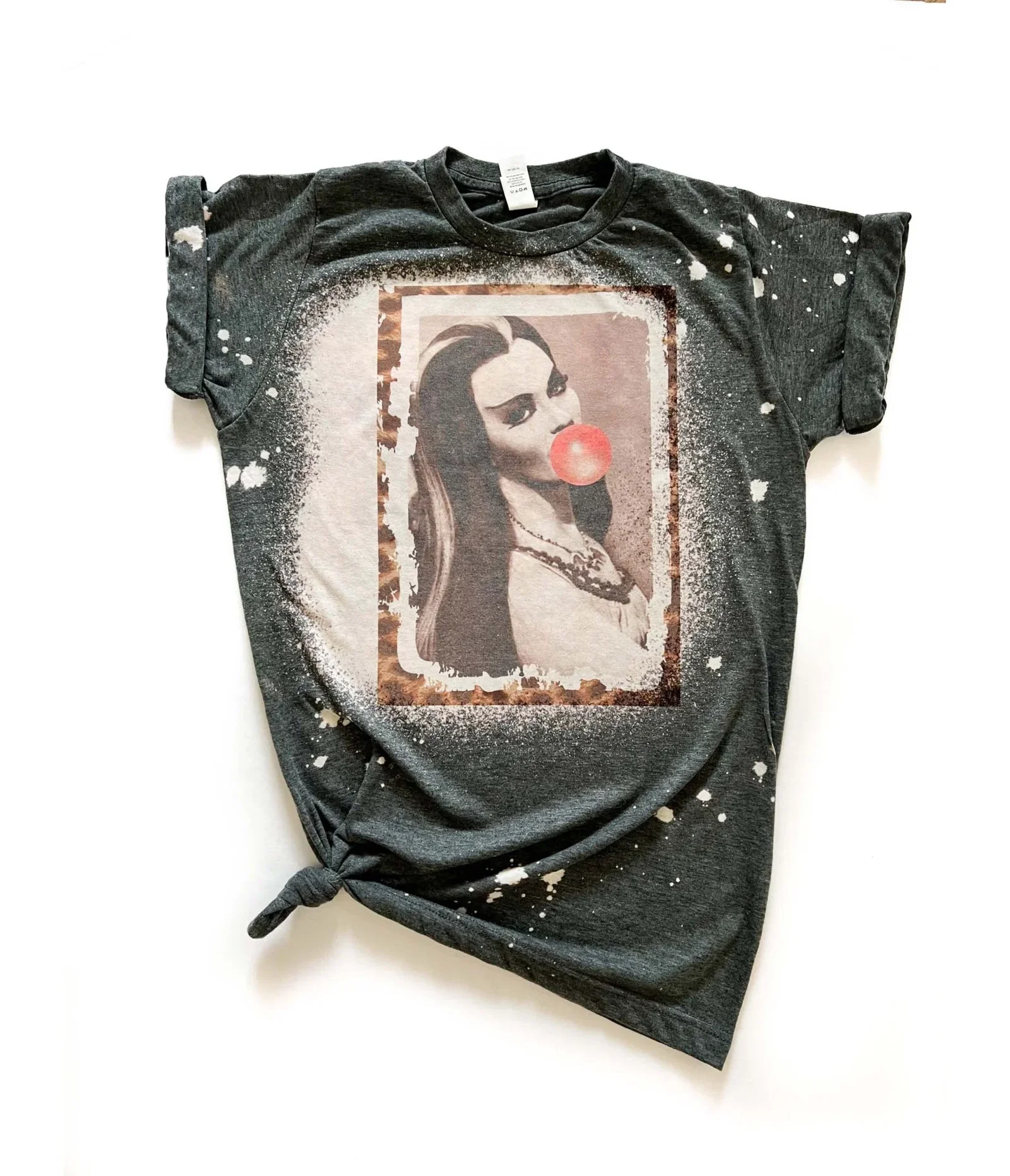Image of Lily Munster Bleached Unisex Graphic Tee