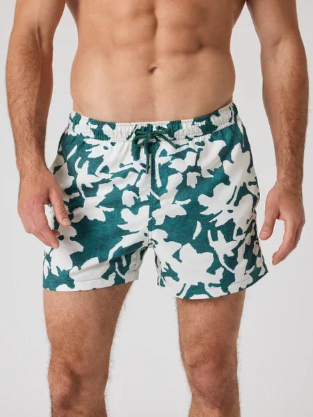 Borg Print Swim Shorts